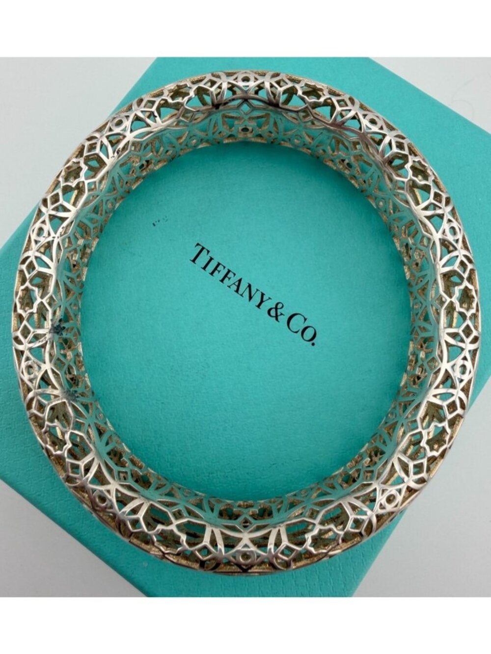 Tiffany & Co. Paloma Picasso Marrakesh Bangle Sterling Silver 43g Excellent